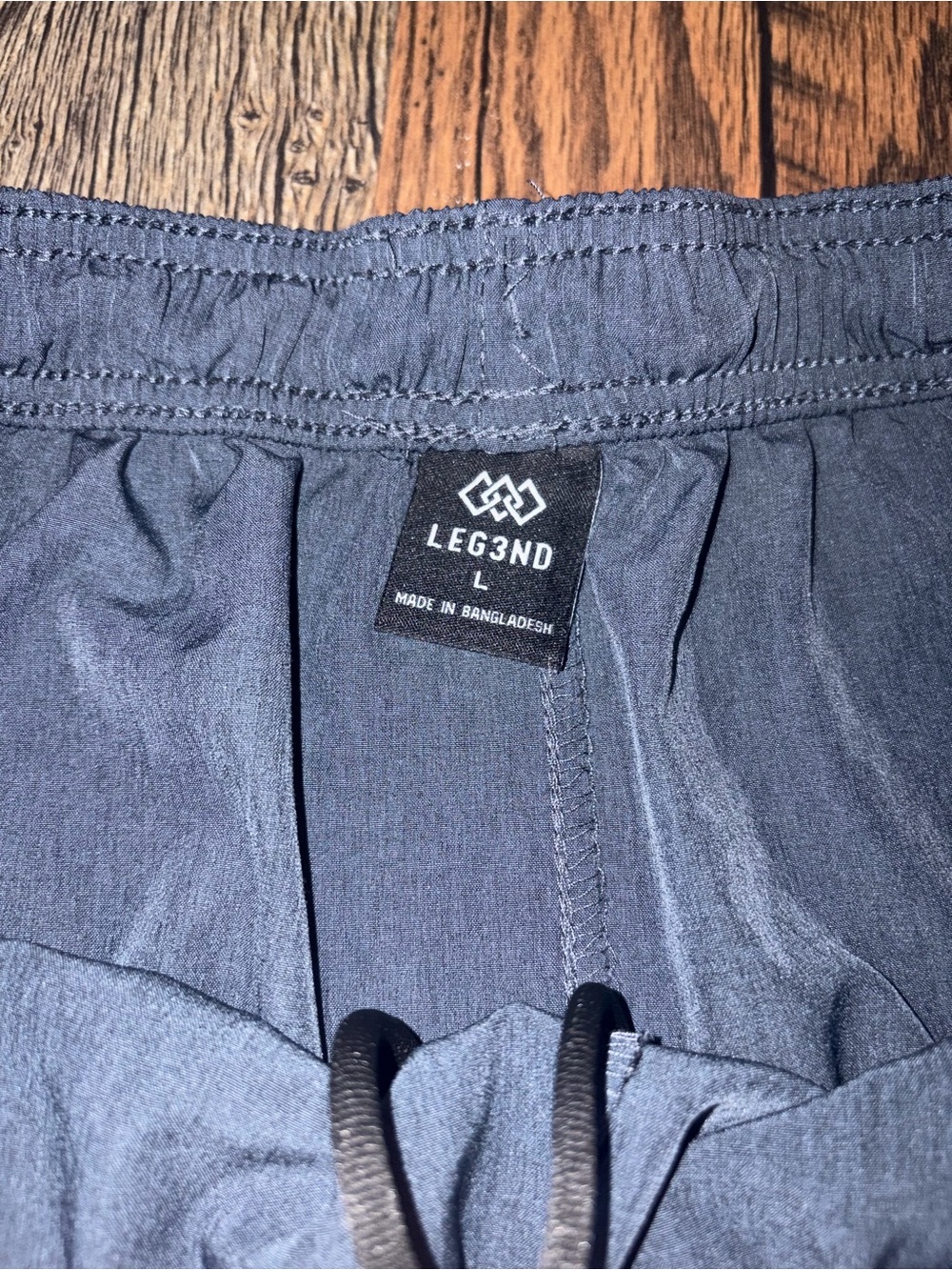 Men's Athletic Shorts in Charcoal Gray - Performance Training Shorts - Picture 4 of 5
